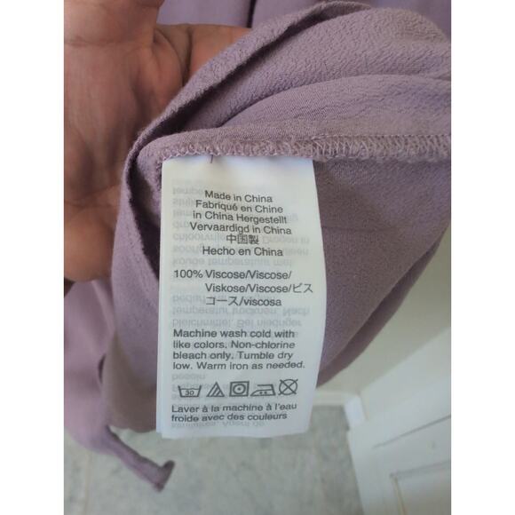 Madewell Central Drapey Shirt in Serene Lavender size M - Picture 4 of 5